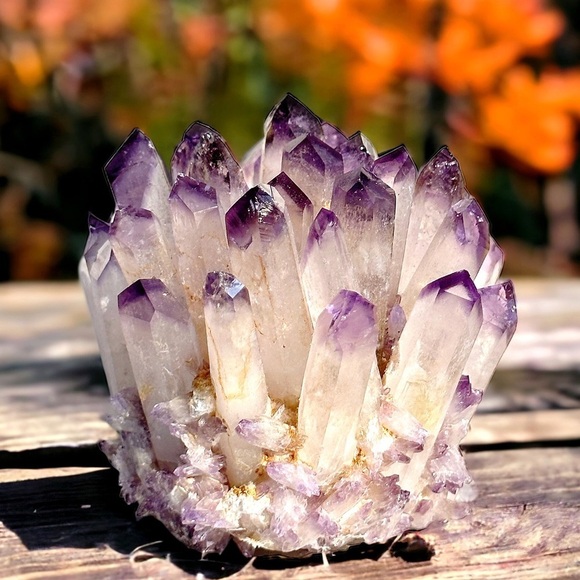 Purple Phantom Quartz Crystal Cluster Display Piece - Picture 2 of 4